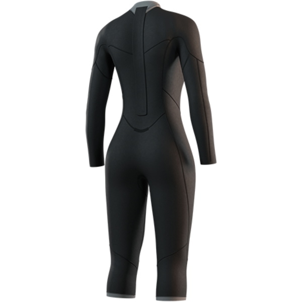 2025 Mystic Femmes Brand Long Arm Short Leg 3/2mm Back Zip Flatlock Combinaison Néoprène 35000.250061 - Black